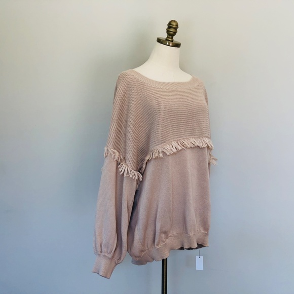 Plus Size 2X Pullover Sweater Beige GRACE AND KARMA Long Sleeves NWOT - Picture 6 of 7
